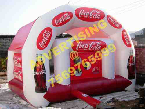 coca-cola inflatable goal shoot